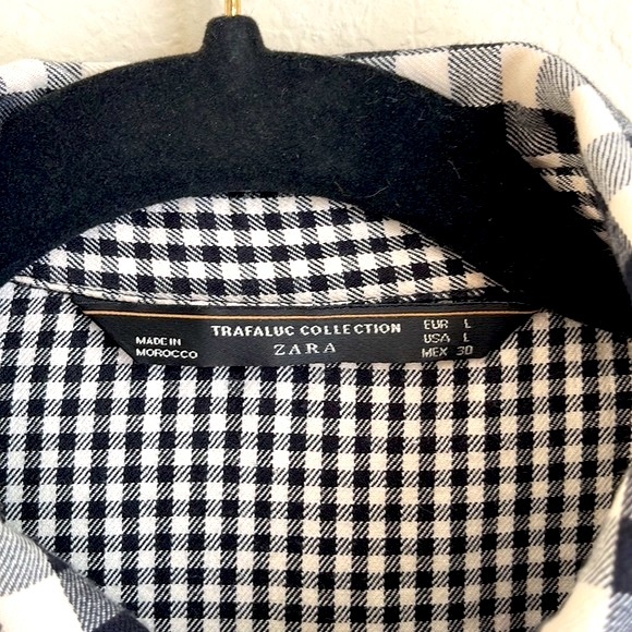 Zara Long Sleeve Button Down. Size: Large - Picture 7 of 8